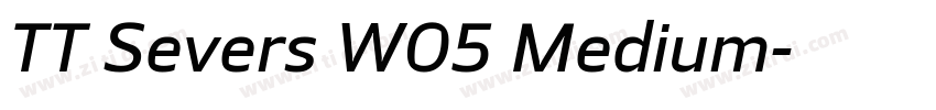 TT Severs W05 Medium字体转换